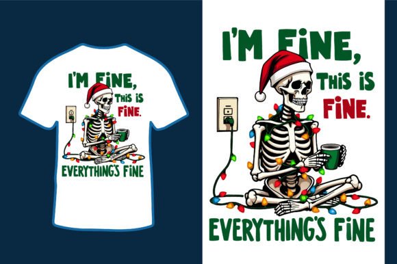 Funny Christmas Skeleton Halloween Graphics and Illustrations Review