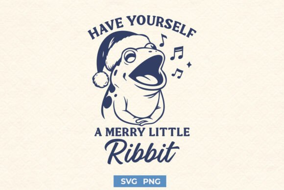 Merry Little Ribbit Christmas Funny SVG Graphics and Crafts Review