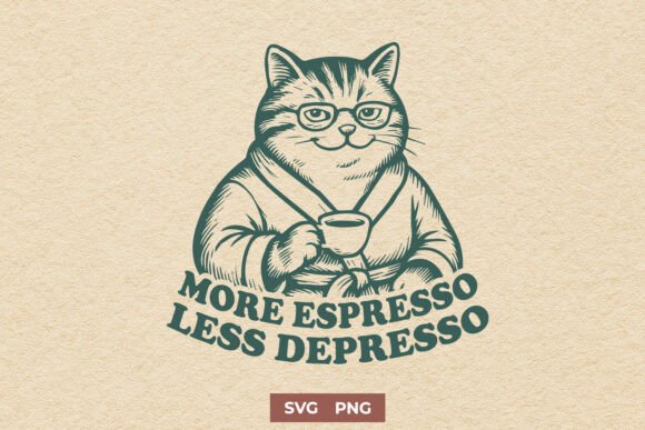 More Espresso Less Depresso Funny SVG Graphics and Crafts Review