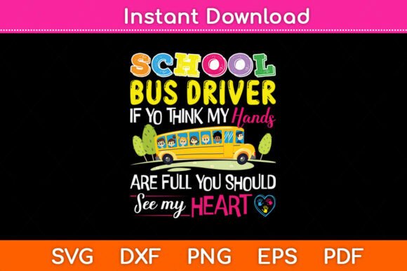 School Bus Driver Funny Svg Png File Graphics and Crafts