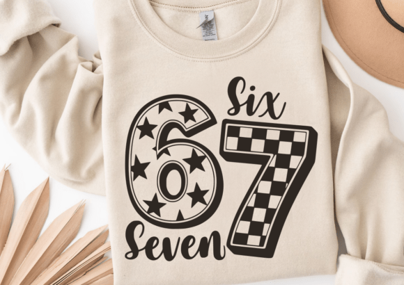 Six Seven 67 PNG SVG Cut File, Funny SVG Graphics