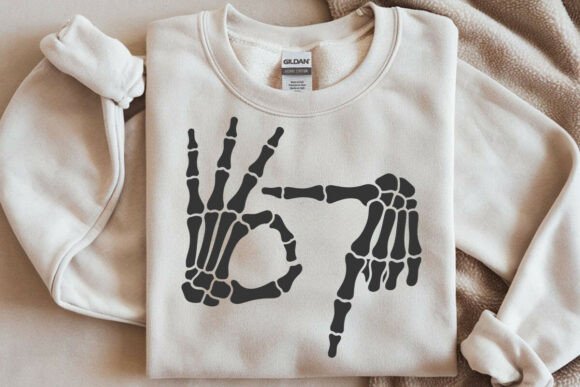Six Seven Skeleton Hands Svg, Funny Svg Graphics